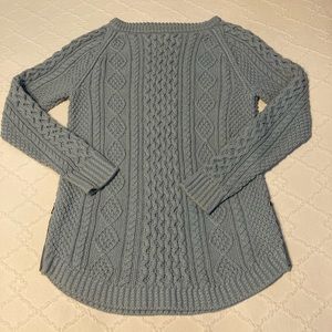 LL Bean fisherman tunic sweater.